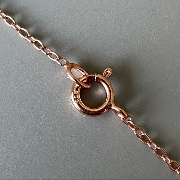 Rose Gold Love Birds Necklace - Picture 6 of 8